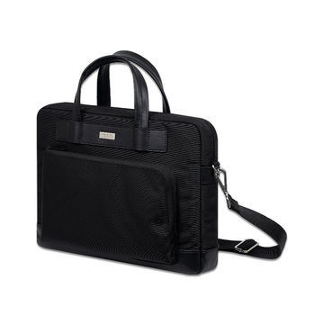 Logotipo personalizado Bolsa de mensageiro portátil preta Bolsa com alça de ombro