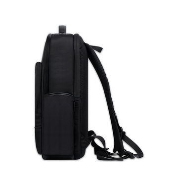 Mochila portátil à prova d'água preta de 16 polegadas para trabalho e negócios