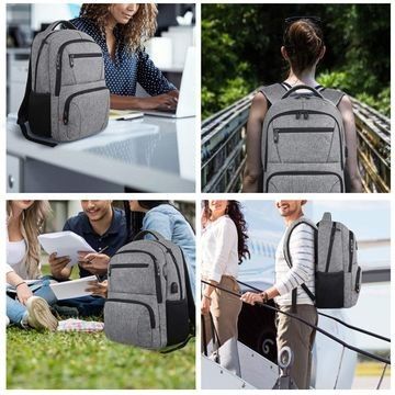 Mochila portátil resistente à água Viagens de negócios Slim Anti-roubo durável Mochila portátil USBCharging