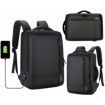 Empresas Anti-roubo Laptops duráveis Slim Mochila 15,6 polegadas Com porta de carregamento USB, resistente à água