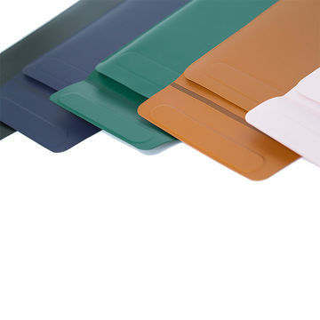 Porta-copos de couro PU, porta-copos de computador impermeável para Macbook.