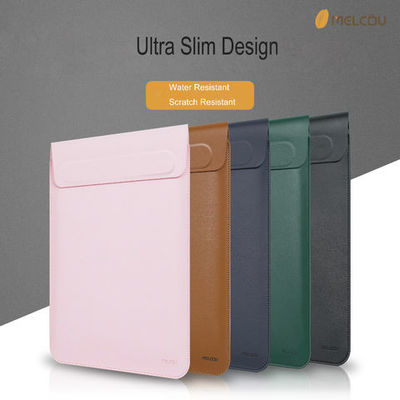 Saco de laptop de couro sintético Manga Multifuncional Ultra Slim