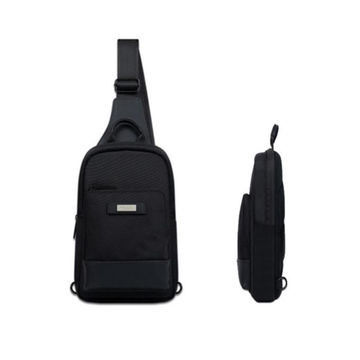 10' Unisex Sling Bag Daypack Messenger com cor cinza preta
